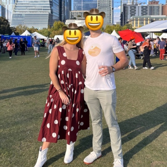 Anthropologie Maeve - Helena Square-Neck Babydoll Polkadot Dress - Picture 9 of 15